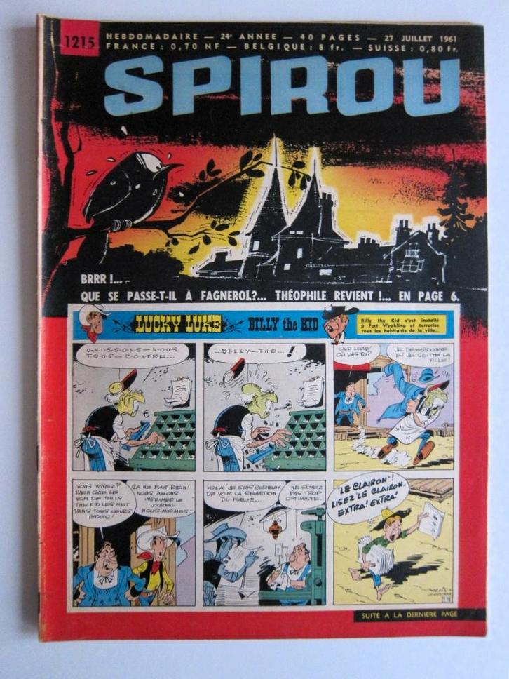 Hebdo Spirou 1215 + mini-récit n°72 (1961), Livres, BD, Comme neuf, Une BD, Enlèvement ou Envoi