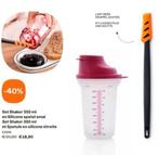 Set Tupperware shaker + spatule en silicone, Maison & Meubles, Cuisine| Tupperware, Enlèvement ou Envoi, Neuf