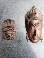 Masker hout Azië Boeddha, of demon wanddecoratie, Ophalen of Verzenden