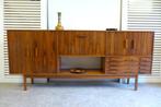 Prachtige vintage palissander highboard kast    242 cm, Huis en Inrichting, Ophalen, Zo goed als nieuw, 25 tot 50 cm, Overige houtsoorten