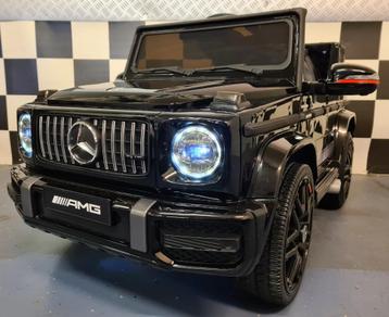 Kinderauto Mercedes G63 AMG - soft start - leren zit - RC