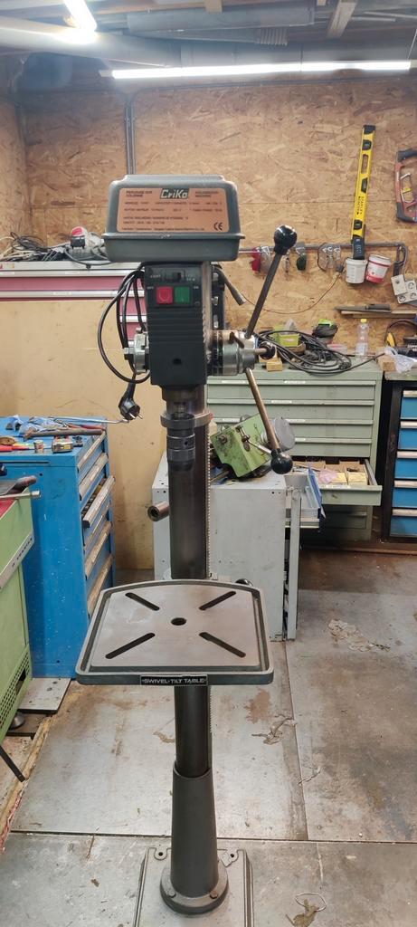 Professionele kolomboormachine met ROHM boorkop 220v, Doe-het-zelf en Bouw, Gereedschap | Boormachines, Zo goed als nieuw, Boormachine