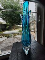 Murano Sommerso vaas, Ophalen, Blauw, Minder dan 50 cm, Glas