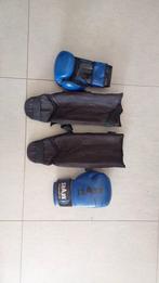 Bokshandschoenen + scheenbeschermers, Sport en Fitness, Vechtsporten en Zelfverdediging, Ophalen, Zo goed als nieuw, Overige, Vechtsportmaterialen