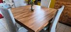 Vends table à manger en bois de sheesham et ses 4 chaises., Huis en Inrichting, Ophalen, Zo goed als nieuw