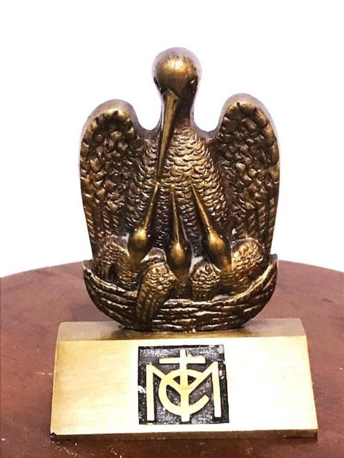 Pélican en Bronze, symbole d'hommage au Sacrifice de soi😍💑, Antiquités & Art, Art | Sculptures & Bois, Enlèvement ou Envoi