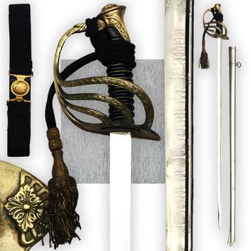 🚨Rare Sabre belge '' Pour le Roi et la Patrie ''Leopold III, Envoi, Armée de terre, Épée ou sabre