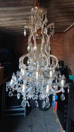 Prachtig antieke kroonluchter, Huis en Inrichting, Lampen | Kroonluchters, Ophalen, Glas