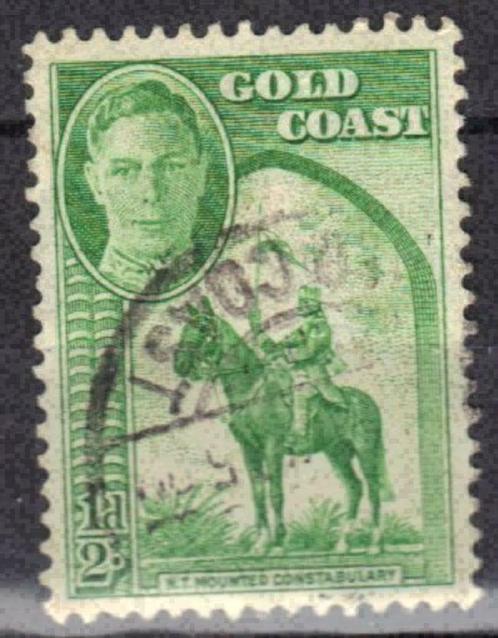 Gold Coast 1948 - Yvert 128 - George VI in medaillon (ST), Timbres & Monnaies, Timbres | Afrique, Affranchi, Autres pays, Envoi