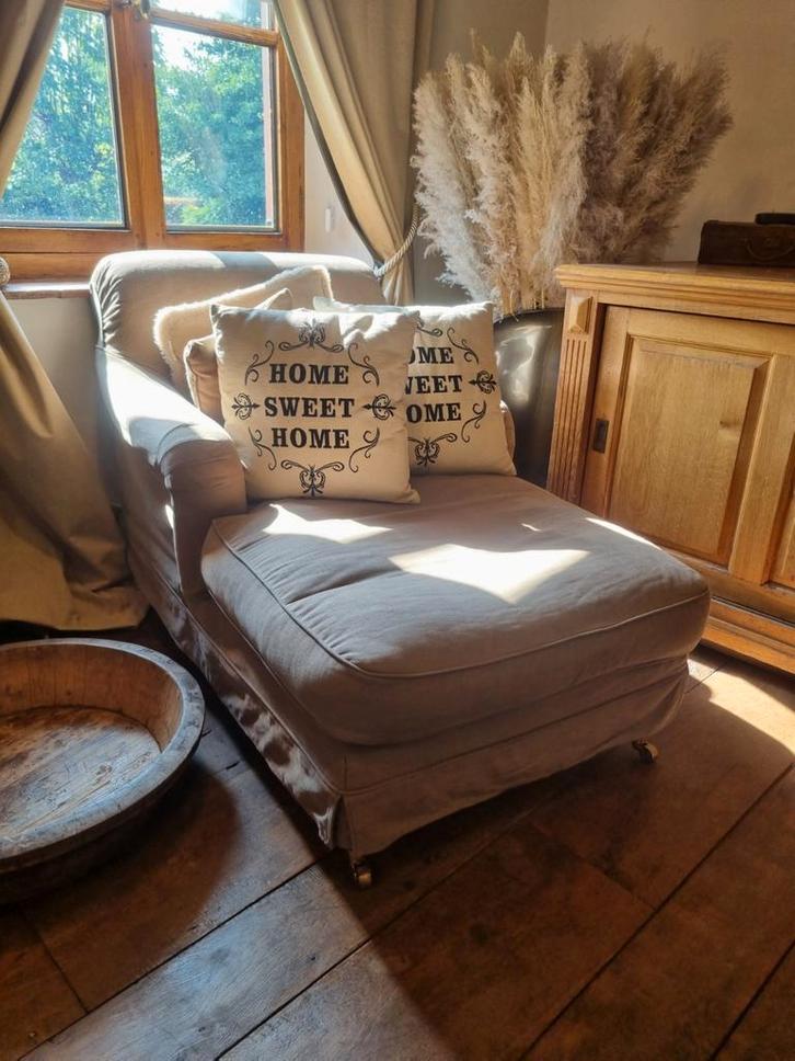 Landelijke chaises longues, Huis en Inrichting, Fauteuils, Zo goed als nieuw, Ophalen of Verzenden