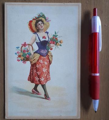 Grande PUBLICATION LITHOCHROMO VINTAGE./Amidon de Riz F.HEUM, Enlèvement ou Envoi, Avant 1940, Gravure, Costume traditionnel