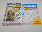 2 livrets Mots croisés et Sudoku non utilisés, Enlèvement ou Envoi, Neuf, Autres sujets/thèmes