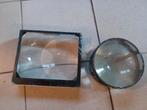 2 stuks grote bolle glazen - vergrootglazen - loepen, Hobby en Vrije tijd, Vergrootglazen, Loepen en Loeplampen, Ophalen, Gebruikt