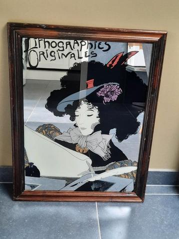 Spiegel Georges de Feure Lithographies Originales Vintage beschikbaar voor biedingen