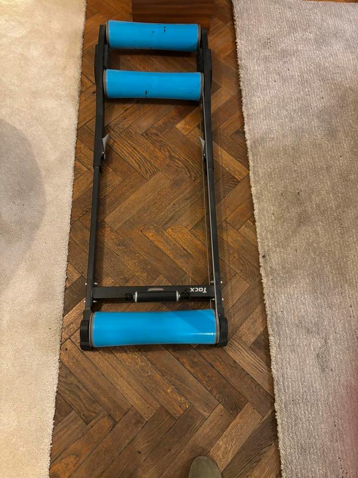 Tacx Galaxia hometrainer rollen met voorvorkbevestiging, Sport en Fitness, Wielrennen, Gebruikt, Ophalen
