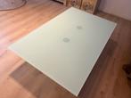 Moderne design salontafel van melkglas glas, Huis en Inrichting, Tafels | Salontafels, Ophalen, Zo goed als nieuw