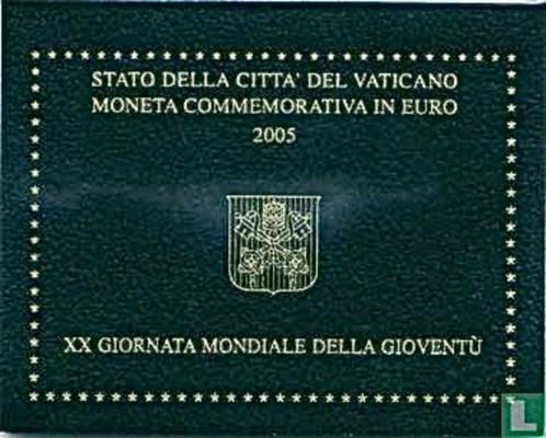 2€ herdenkingsmunt Vaticaan 2005 Wereldjongerendag Keulen, Timbres & Monnaies, Monnaies | Europe | Monnaies euro, Série, 2 euros