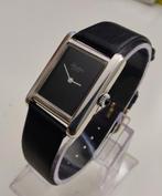 Tankhorloge, Handtassen en Accessoires, Zo goed als nieuw, Zilver, Leer