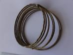 Armbandensetje in metaal - goudkleurig, Verzenden, Gebruikt, Goud, Overige materialen