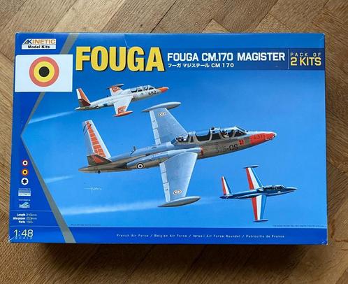 FOUGA MAGISTER CM.170  - 2 KITS - BELGIAN AIR FORCE - 1/48, Hobby & Loisirs créatifs, Modélisme | Avions & Hélicoptères, Neuf