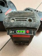 acculader met 2x accu's., Enlèvement, Comme neuf, Batterie