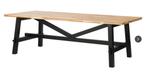 Eettafel SKOGSTA met 8 stoelen BERGMUND, Ophalen, Gebruikt, 100 tot 150 cm, 200 cm of meer