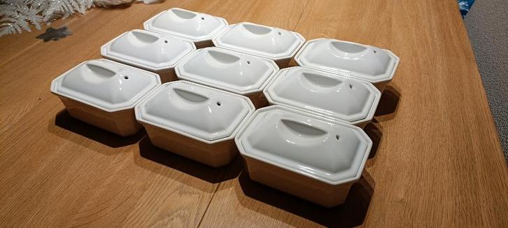 Lot de 9 Terrines Vintage Revol en céramique blanche, Maison & Meubles, Cuisine | Vaisselle, Neuf, Autres types, Porcelaine, Enlèvement ou Envoi