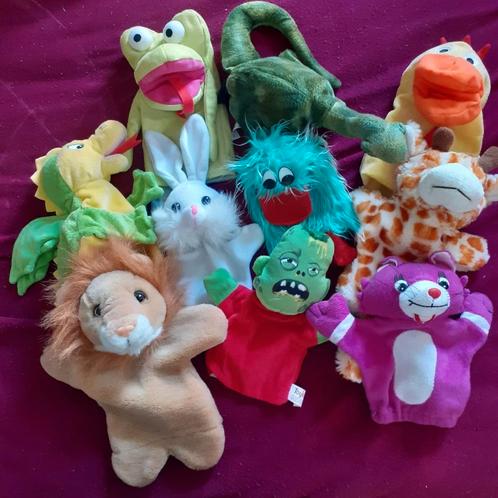 Zachte handpoppen poppenkastpoppen ( D ), Kinderen en Baby's, Speelgoed | Poppen, Zo goed als nieuw, Ophalen of Verzenden