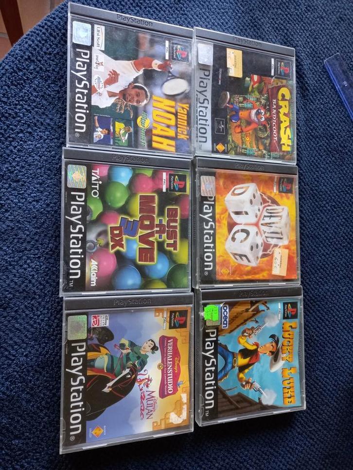 Videospelletjes voor op de  playstation, Games en Spelcomputers, Spelcomputers | Sony Consoles | Accessoires, Gebruikt, PlayStation 1