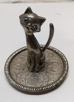 Juwelen staander kat Zinc alloy silver, Handtassen en Accessoires, Ophalen, Zo goed als nieuw