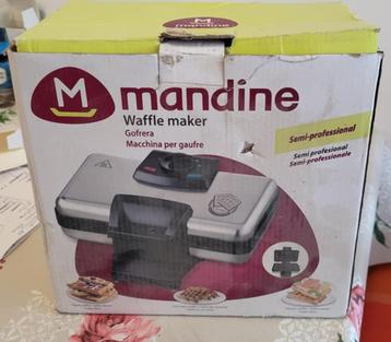 Gaufrier Mandine en TBE 1000 watts, Electroménager, Gaufriers, Enlèvement, Comme neuf