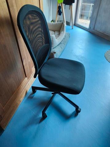 Zwarte bureaustoel IKEA, Enlèvement, Utilisé, Chaise de bureau