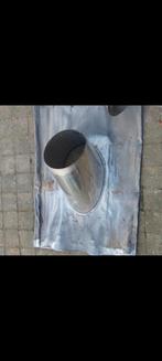 tuyau de cheminée inox + sortee de toit, Doe-het-zelf en Bouw, Buizen en Afvoer, Ophalen, Zo goed als nieuw, Inox