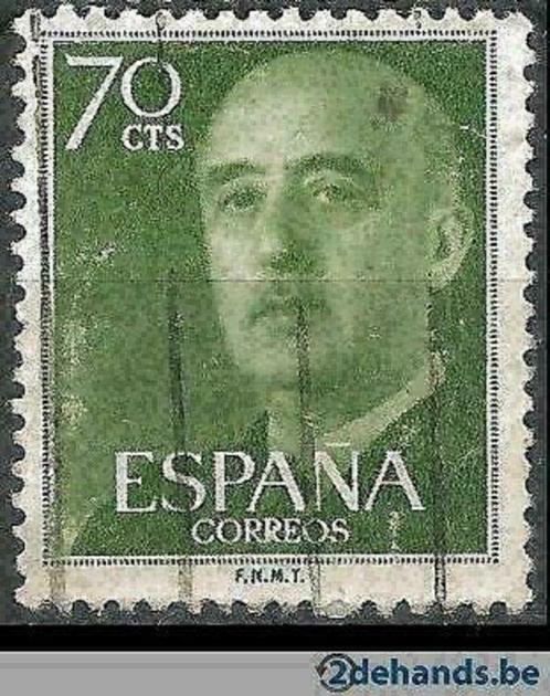 Spanje 1955-1958 - Yvert 862 - Generaal Francisco Franc (ST), Postzegels en Munten, Postzegels | Europa | Spanje, Gestempeld, Verzenden