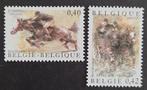 Belgique : COB 3084/85 ** Chevaux 2002., Neuf, Sans timbre, Timbre-poste, Enlèvement ou Envoi