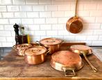 Wegro / Falk koperen pannen set, Huis en Inrichting, Ophalen, Overige materialen, Gebruikt, Keramische plaat