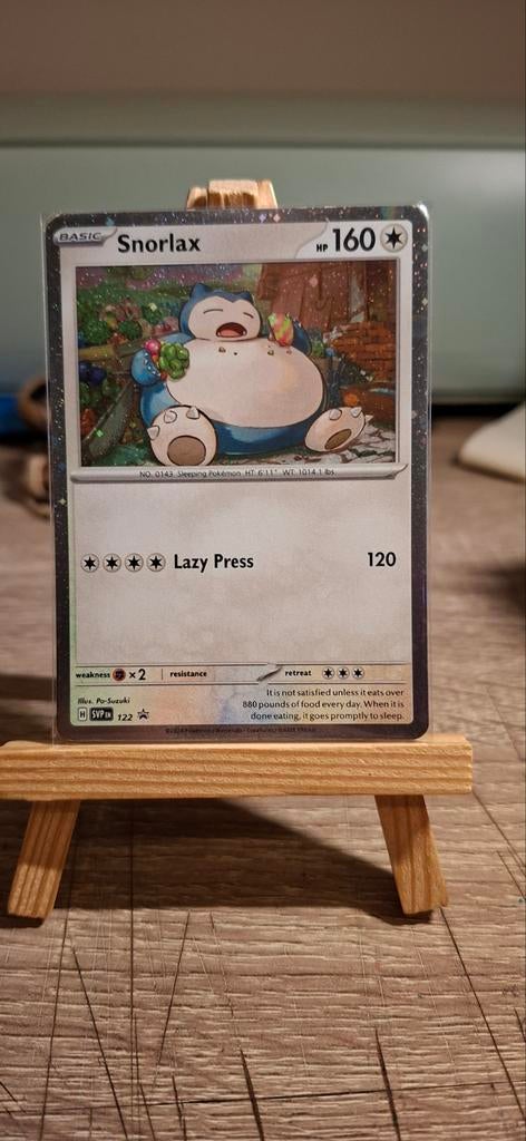 Pokemon snorlax #122 cosmos holo, Ophalen of Verzenden, Nieuw, Losse kaart, Foil