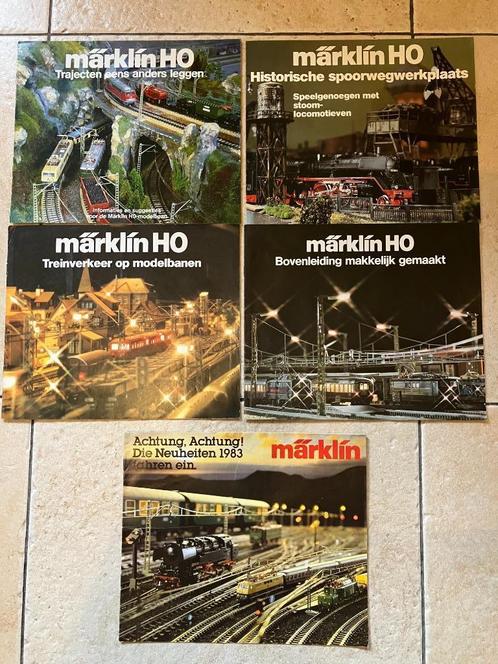 5 oude marklin Folders begin jaren 80, Hobby en Vrije tijd, Modeltreinen | H0, Ophalen of Verzenden