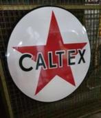 Caltex USA groot emaille reclame bord garage showroom borden, Verzamelen, Ophalen, Zo goed als nieuw, Reclamebord