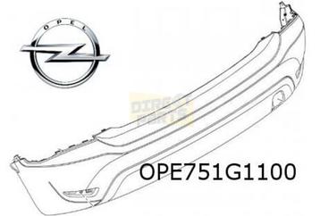 Opel Crossland X (6/17-1/21) achterbumper (Zwart) Origineel! beschikbaar voor biedingen