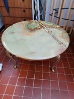 Salontafel marmer, Huis en Inrichting, Tafels | Salontafels, Ophalen, Gebruikt, Rond, Minder dan 50 cm