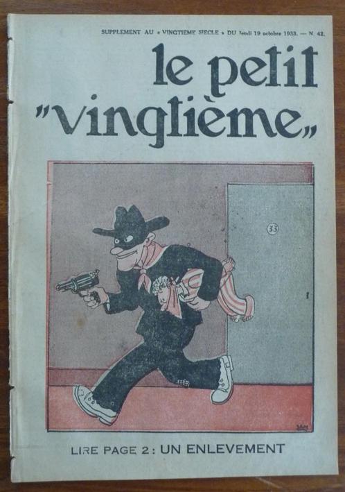 TINTIN – PETIT VINGTIEME – n42 du 19 OCTOBRE 1933 - CIGARES, Livres, BD, Utilisé, Une BD, Envoi