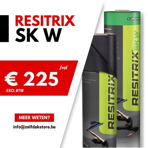 RESITRIX SKW 10m x 1.00m - 10 m/rol, Doe-het-zelf en Bouw, Dakpannen en Dakbedekking, Nieuw, Dakleer, Ophalen of Verzenden