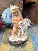 beeld engel met schaap, Verzenden, Gebruikt, Mens