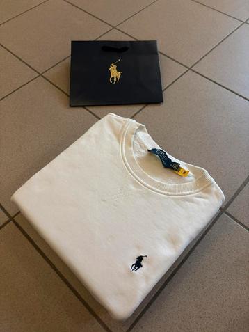 ralph lauren sweatshirt ( wit ) maat: M 175cm beschikbaar voor biedingen