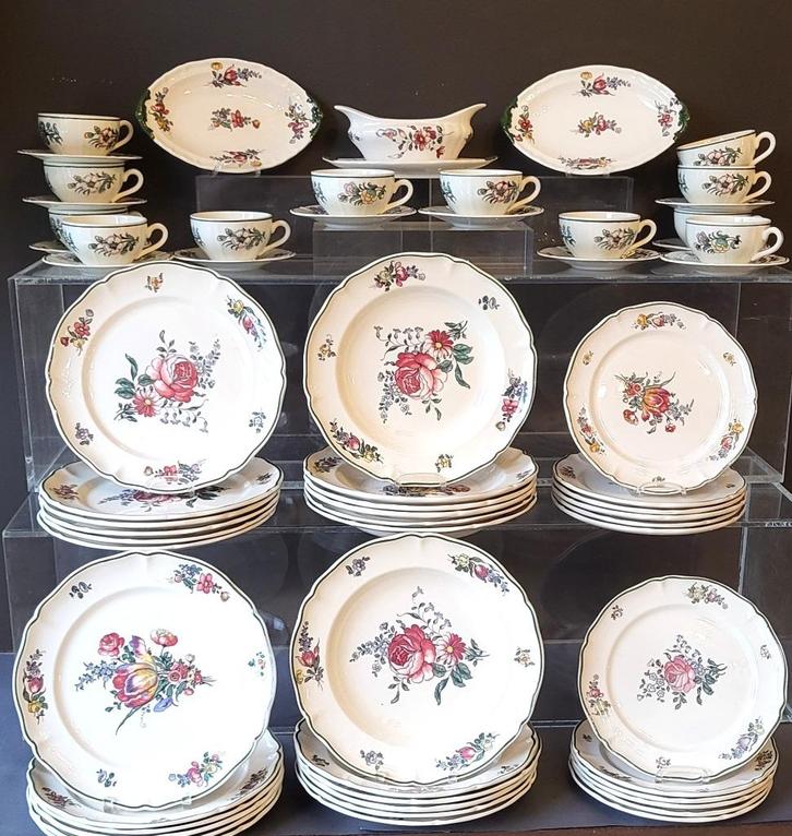 ️✔️ Servies 12 personen Villeroy & Boch "Vieux Strasbourg”, Antiek en Kunst, Antiek | Servies compleet, Verzenden