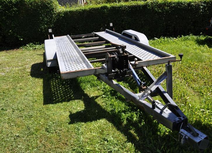 REMORQUE PLATEAU INCLINABLE pour VOITURE, Auto diversen, Aanhangers en Bagagewagens, Gebruikt, Ophalen