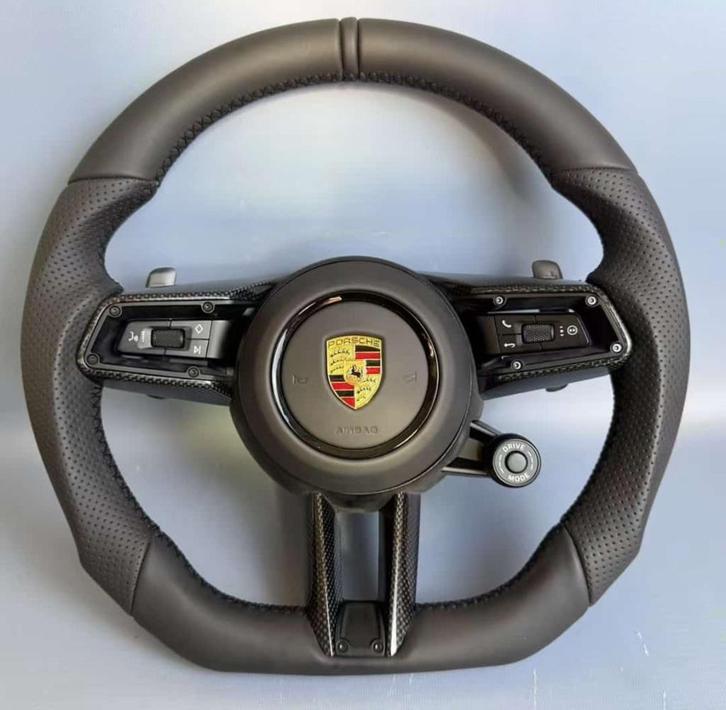 Porsche compleet lederen stuur zwart leer, Auto-onderdelen, Besturing, Porsche, Nieuw, Ophalen of Verzenden