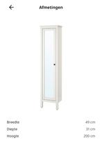 Hemnes spiegelkast, Ophalen, Zo goed als nieuw, Minder dan 150 cm, 150 tot 200 cm