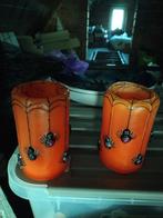 oranje spinnen kaarsen halloween nieuw, Ophalen of Verzenden, Nieuw, Versiering